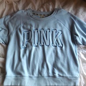 PINK Victorias Secret Baby Blue Crewneck - Size L